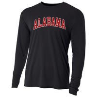 Alabama Throwback Design Print Classic Cooling Performance Long Sleeve Crew