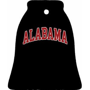 Alabama Throwback Design Print Classic Ceramic Bell Ornament