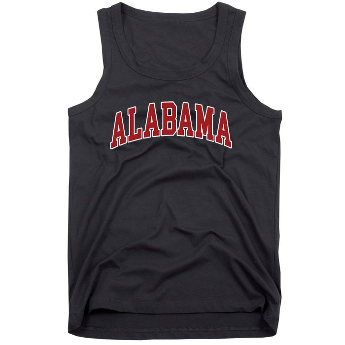 Alabama Throwback Design Print Classic Tank Top