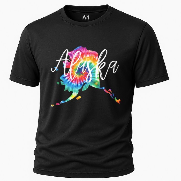 Alaska Tie Dye Cooling Performance Crew T-Shirt