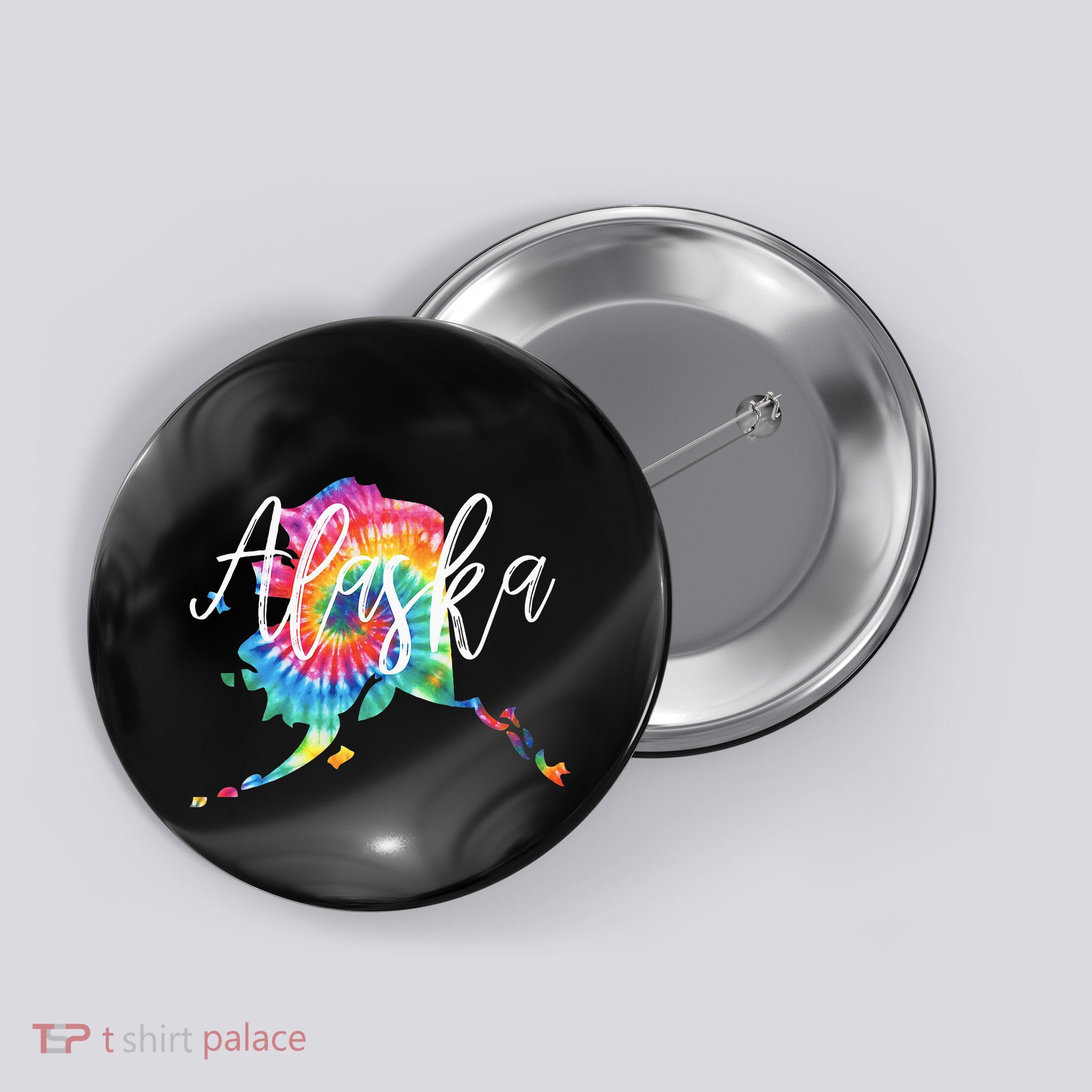 Alaska Tie Dye Button