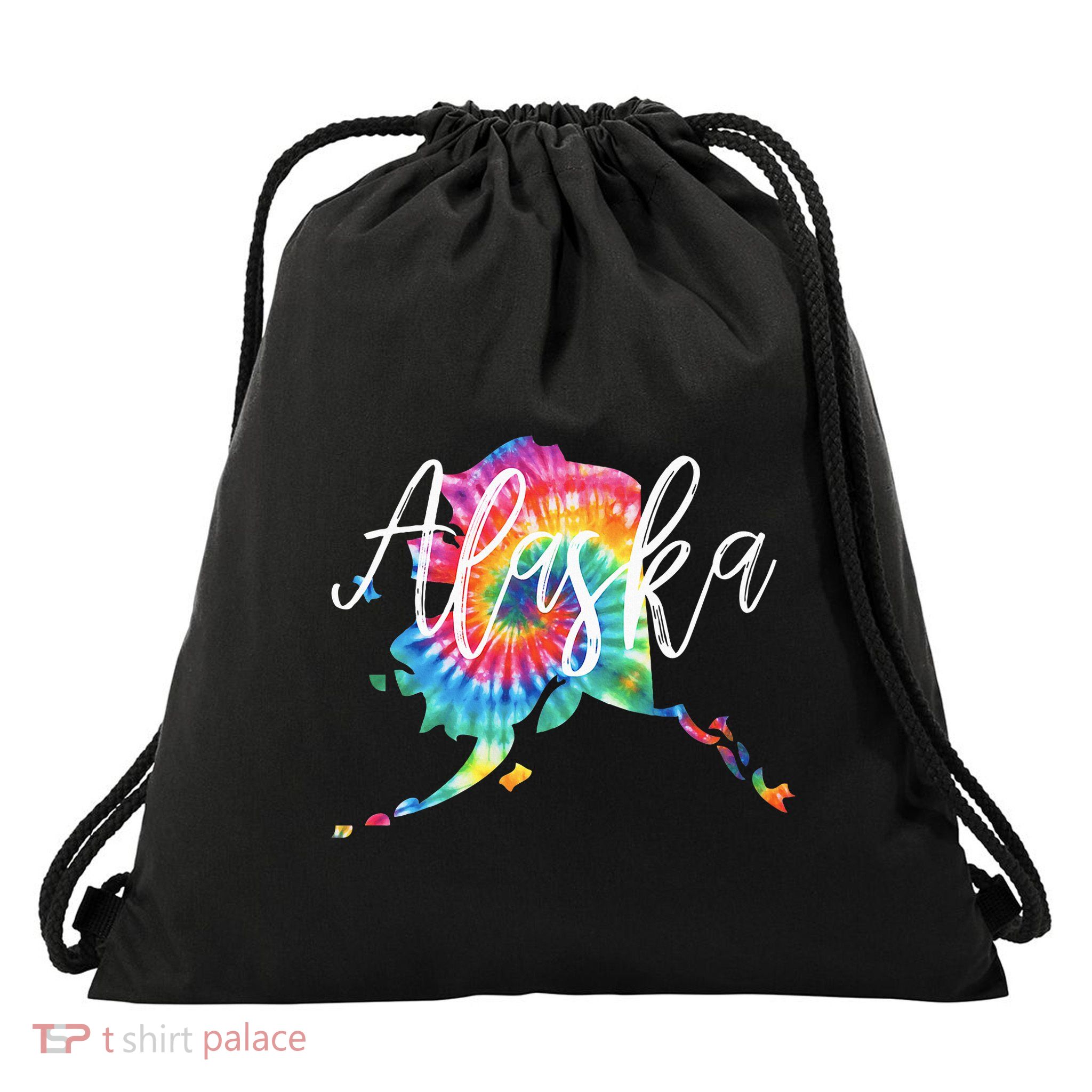 Alaska Tie Dye Drawstring Bag