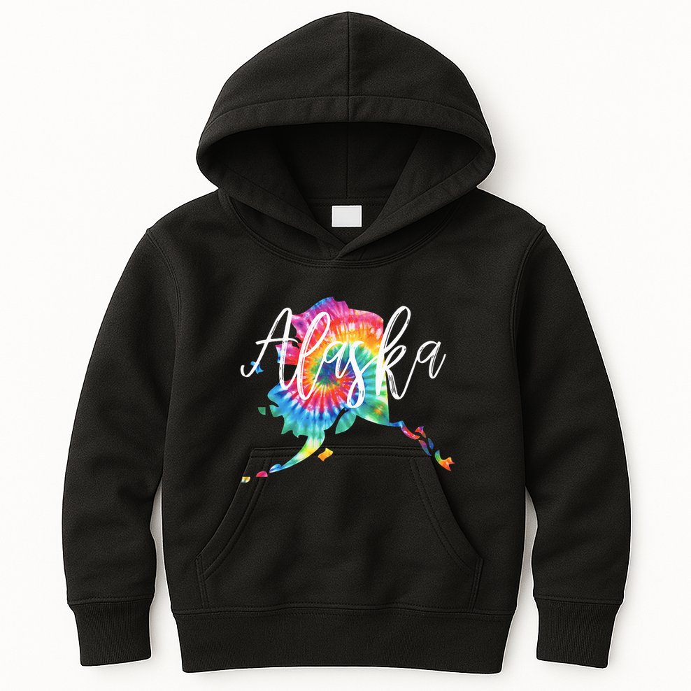 Alaska Tie Dye Kids Hoodie