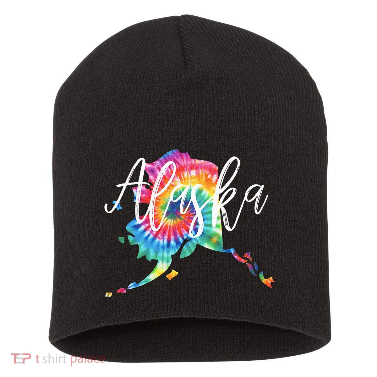Alaska Tie Dye Short Acrylic Beanie