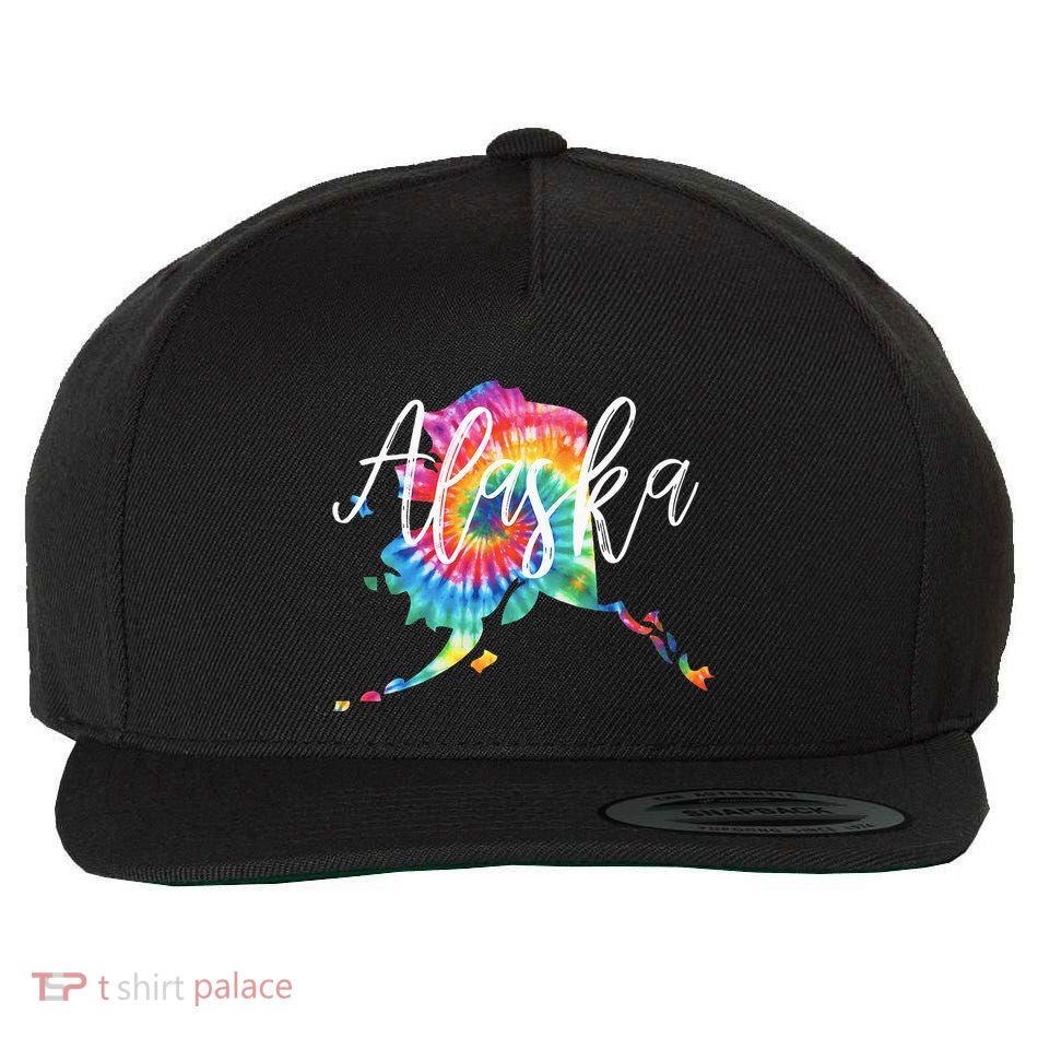 Alaska Tie Dye Wool Snapback Cap