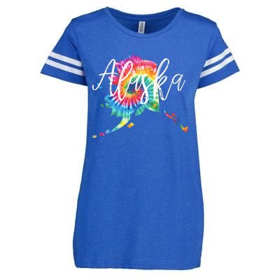 Alaska Tie Dye Enza Ladies Jersey Football T-Shirt