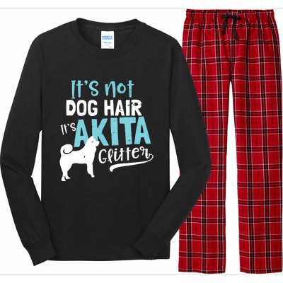 Akita T Design Not Dog Hair Its Gift Long Sleeve Pajama Set