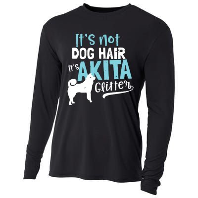 Akita T Design Not Dog Hair Its Gift Cooling Performance Long Sleeve Crew