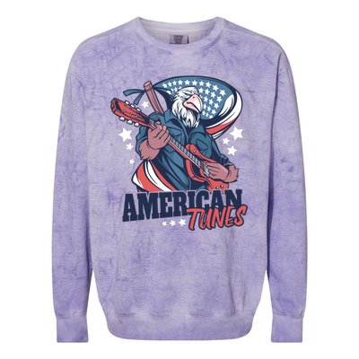 American Tunes Eagle Guitar Colorblast Crewneck Sweatshirt