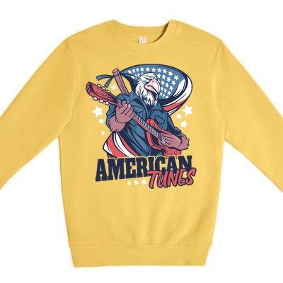 American Tunes Eagle Guitar Premium Crewneck Sweatshirt