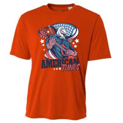 American Tunes Eagle Guitar Cooling Performance Crew T-Shirt