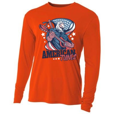 American Tunes Eagle Guitar Cooling Performance Long Sleeve Crew