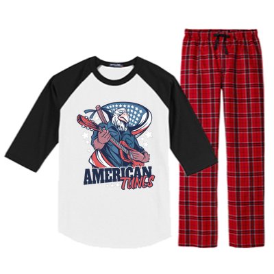 American Tunes Eagle Guitar Raglan Sleeve Pajama Set