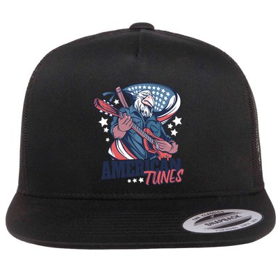 American Tunes Eagle Guitar Flatbill Hat