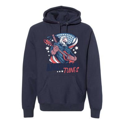 American Tunes Eagle Guitar Premium Hoodie