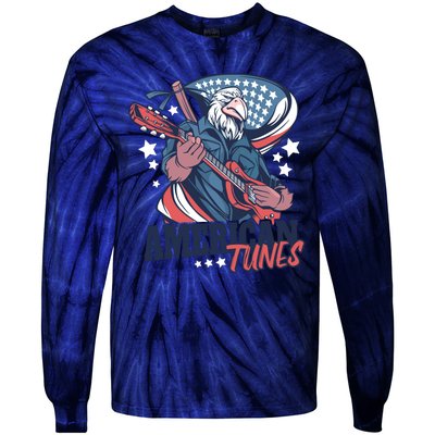 American Tunes Eagle Guitar Tie-Dye Long Sleeve Shirt