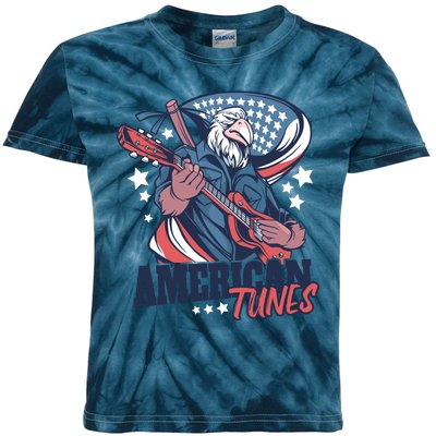 American Tunes Eagle Guitar Kids Tie-Dye T-Shirt