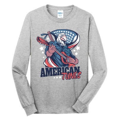 American Tunes Eagle Guitar Tall Long Sleeve T-Shirt