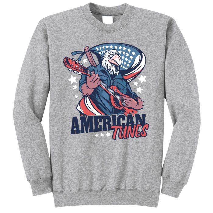 American Tunes Eagle Guitar Tall Sweatshirt