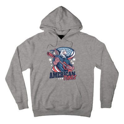 American Tunes Eagle Guitar Tall Hoodie