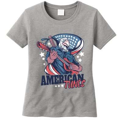 American Tunes Eagle Guitar Womens T-Shirt