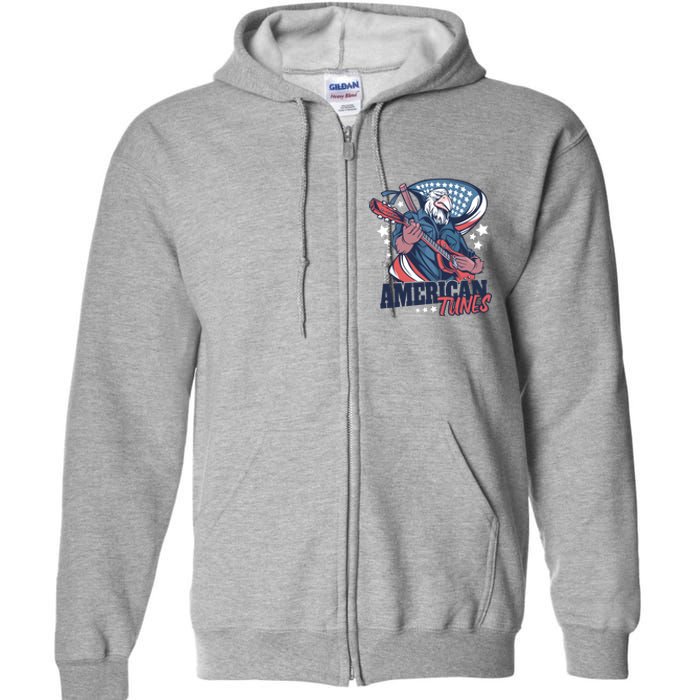 American Tunes Eagle Guitar Full Zip Hoodie