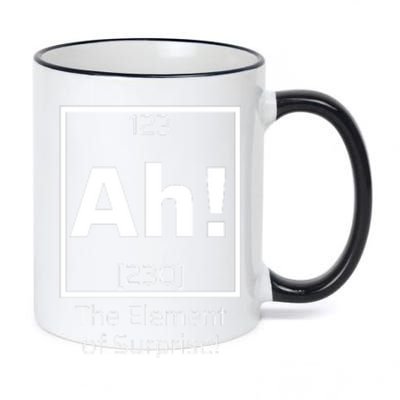 Ah! The Element Of Surprise! Funny Science Lover 11oz Black Color Changing Mug