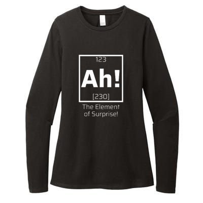 Ah! The Element Of Surprise! Funny Science Lover Womens CVC Long Sleeve Shirt