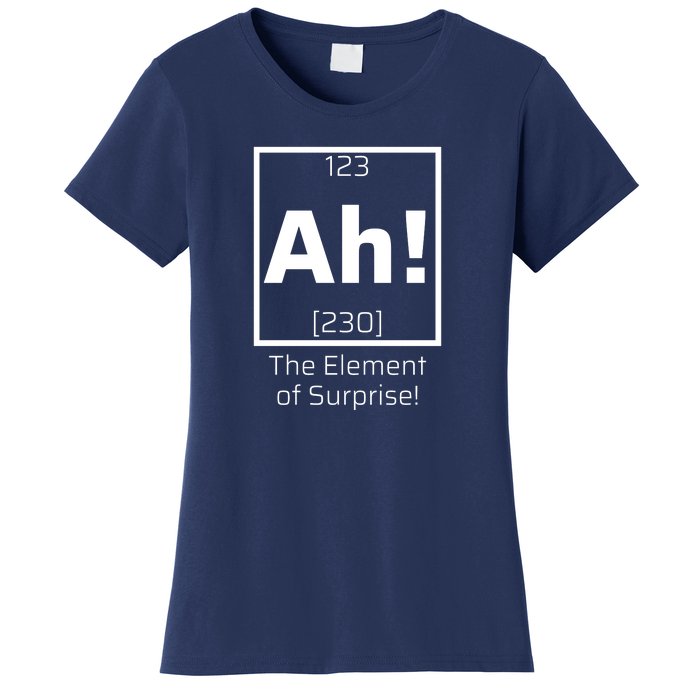 Ah! The Element Of Surprise! Funny Science Lover Women's T-Shirt