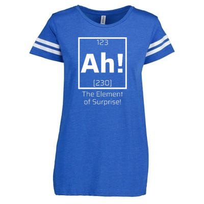 Ah! The Element Of Surprise! Funny Science Lover Enza Ladies Jersey Football T-Shirt