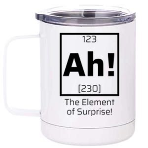 Ah! The Element Of Surprise! Funny Science Lover 12 oz Stainless Steel Tumbler Cup