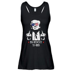 Assassinate This Endorse President Trump Proudly Ladies Essential Flowy Tank