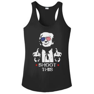 Assassinate This Endorse President Trump Proudly Ladies PosiCharge Competitor Racerback Tank