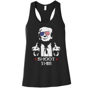 Assassinate This Endorse President Trump Proudly Women's Racerback Tank