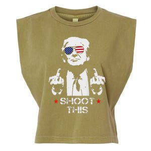 Assassinate This Endorse President Trump Proudly Garment-Dyed Women's Muscle Tee