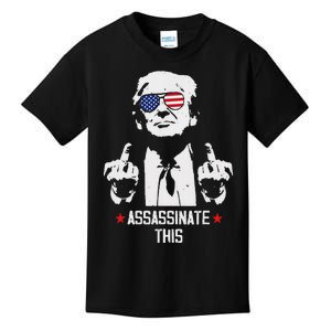 Assassinate This Endorse President Trump Proudly Kids T-Shirt