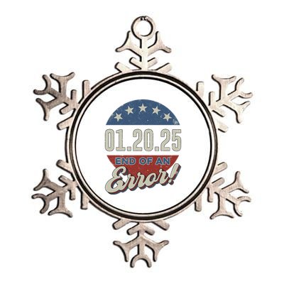 America The End Of An Error Metallic Star Ornament