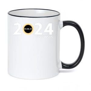 Arkansas Totality Eclipse Total Solar Eclipse 2024 Totality Eclipse 2024 11oz Black Color Changing Mug