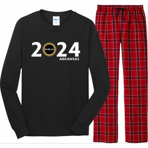 Arkansas Totality Eclipse Total Solar Eclipse 2024 Totality Eclipse 2024 Long Sleeve Pajama Set