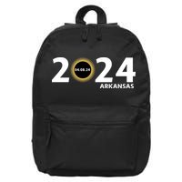 Arkansas Totality Eclipse Total Solar Eclipse 2024 Totality Eclipse 2024 16 in Basic Backpack