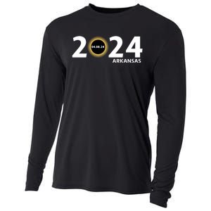 Arkansas Totality Eclipse Total Solar Eclipse 2024 Totality Eclipse 2024 Cooling Performance Long Sleeve Crew