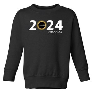 Arkansas Totality Eclipse Total Solar Eclipse 2024 Totality Eclipse 2024 Toddler Sweatshirt