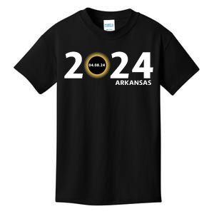 Arkansas Totality Eclipse Total Solar Eclipse 2024 Totality Eclipse 2024 Kids T-Shirt