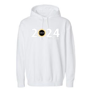 Arkansas Totality Eclipse Total Solar Eclipse 2024 Totality Eclipse 2024 Garment-Dyed Fleece Hoodie