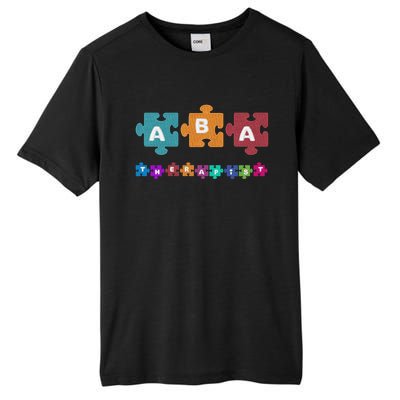 Aba Therapist Educate Behavior Analyst Autism Therapy Rbt Gift Tall Fusion ChromaSoft Performance T-Shirt