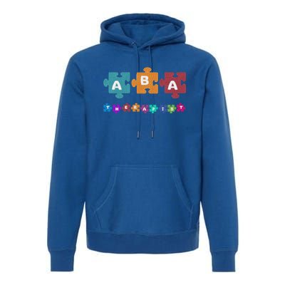 Aba Therapist Educate Behavior Analyst Autism Therapy Rbt Gift Premium Hoodie