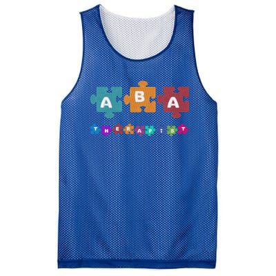 Aba Therapist Educate Behavior Analyst Autism Therapy Rbt Gift Mesh Reversible Basketball Jersey Tank