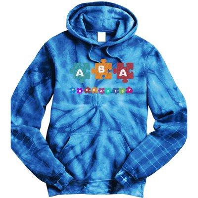 Aba Therapist Educate Behavior Analyst Autism Therapy Rbt Gift Tie Dye Hoodie