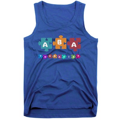 Aba Therapist Educate Behavior Analyst Autism Therapy Rbt Gift Tank Top