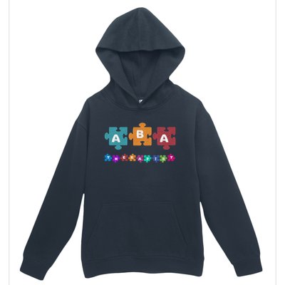 Aba Therapist Educate Behavior Analyst Autism Therapy Rbt Gift Urban Pullover Hoodie